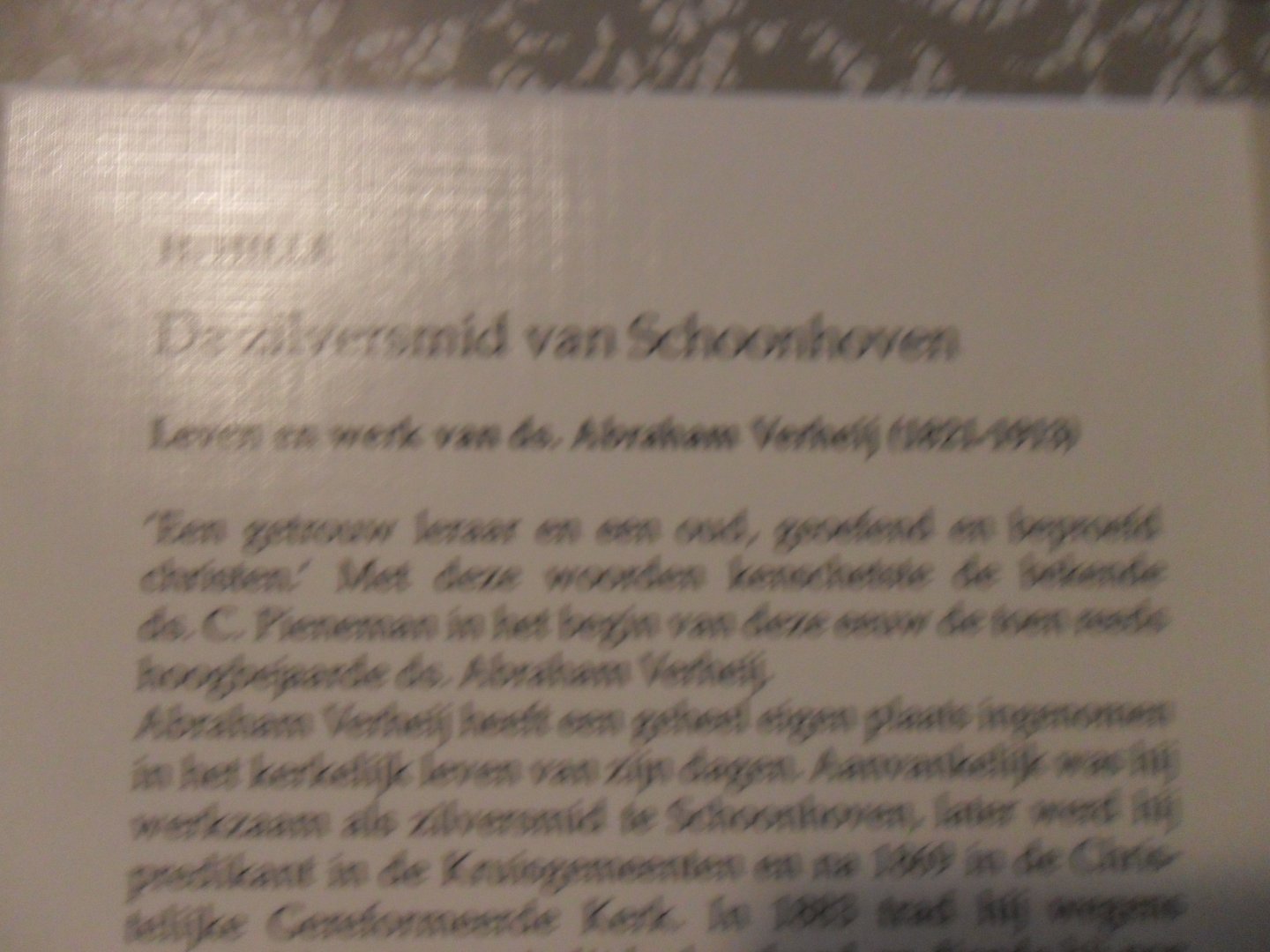 Hille H. - De zilversmid van Schoonhoven