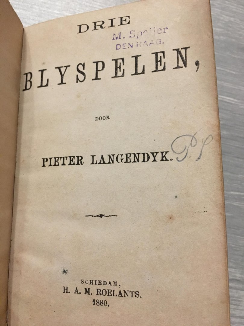Pieter Langendijk - Drie blijspelen door Pieter Langedijk