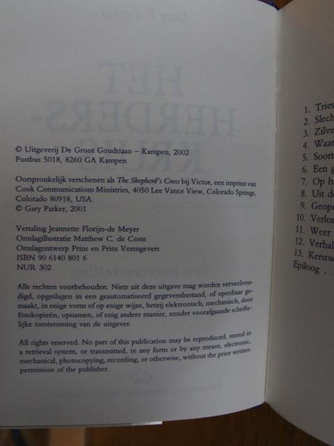 Parker, Gary E. - Het herderskruis. Een kerstvertelling