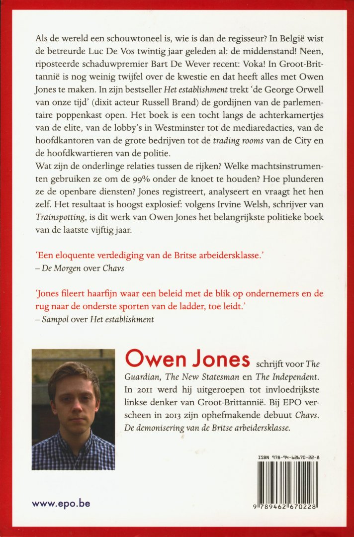 Jones, Owen - Het establishment