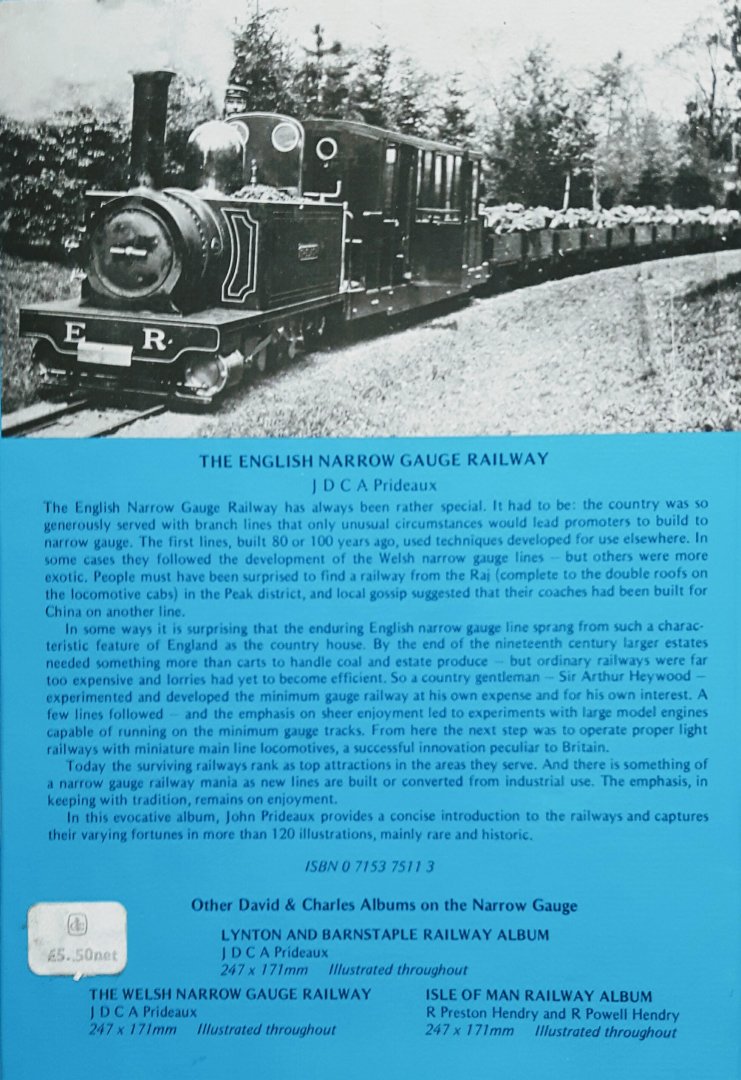 Prideaux, J.D.C.A. - The English narrow gauge railway