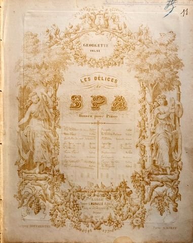 Guileaume, Louis: - Les délices de Spa. Danses pour piano: Georgette valse.