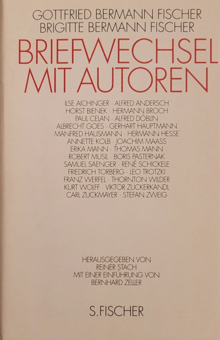 Bermann Fischer, Gottfried; Bermann Fischer, Brigitte - Briefwechsel mit Autoren
