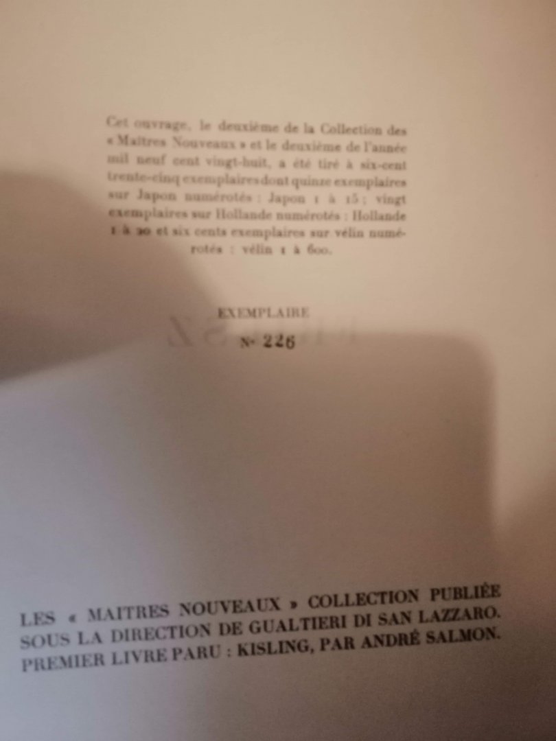 Fernand Fleuret, Charles Vildrac, Andre Salmon - Friesz Oeuvres (19011927)