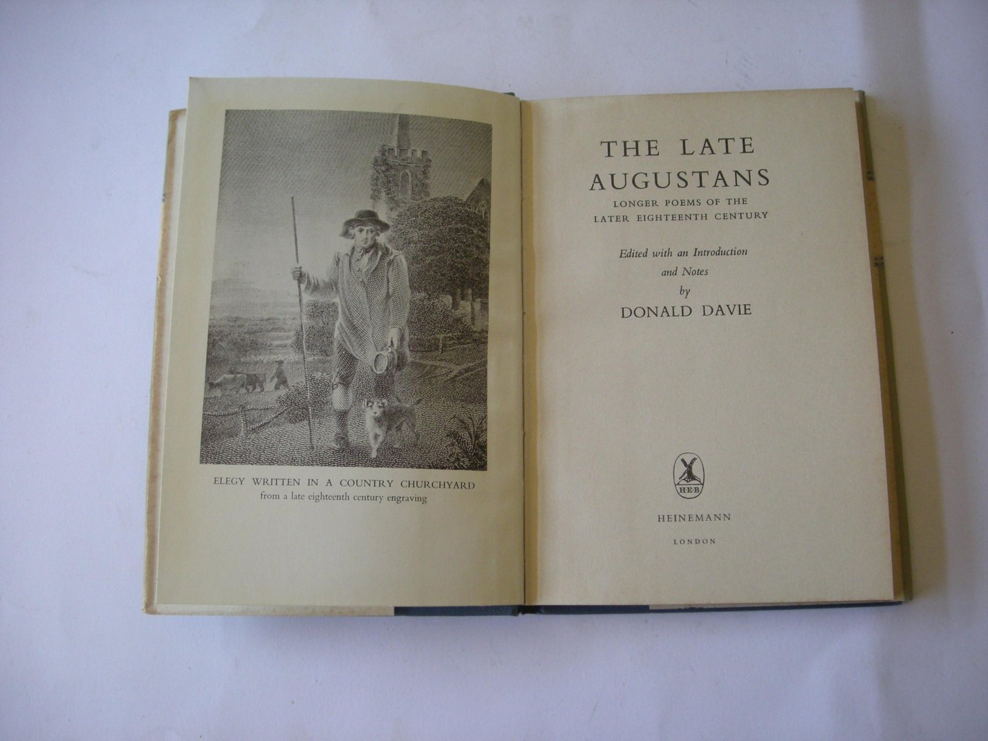 Davie, Donald, edited with an Introduction and Notes - The Late Augustans.  Longer Poems of the later eighteenth Century (From Shenstone to Wordsworth)