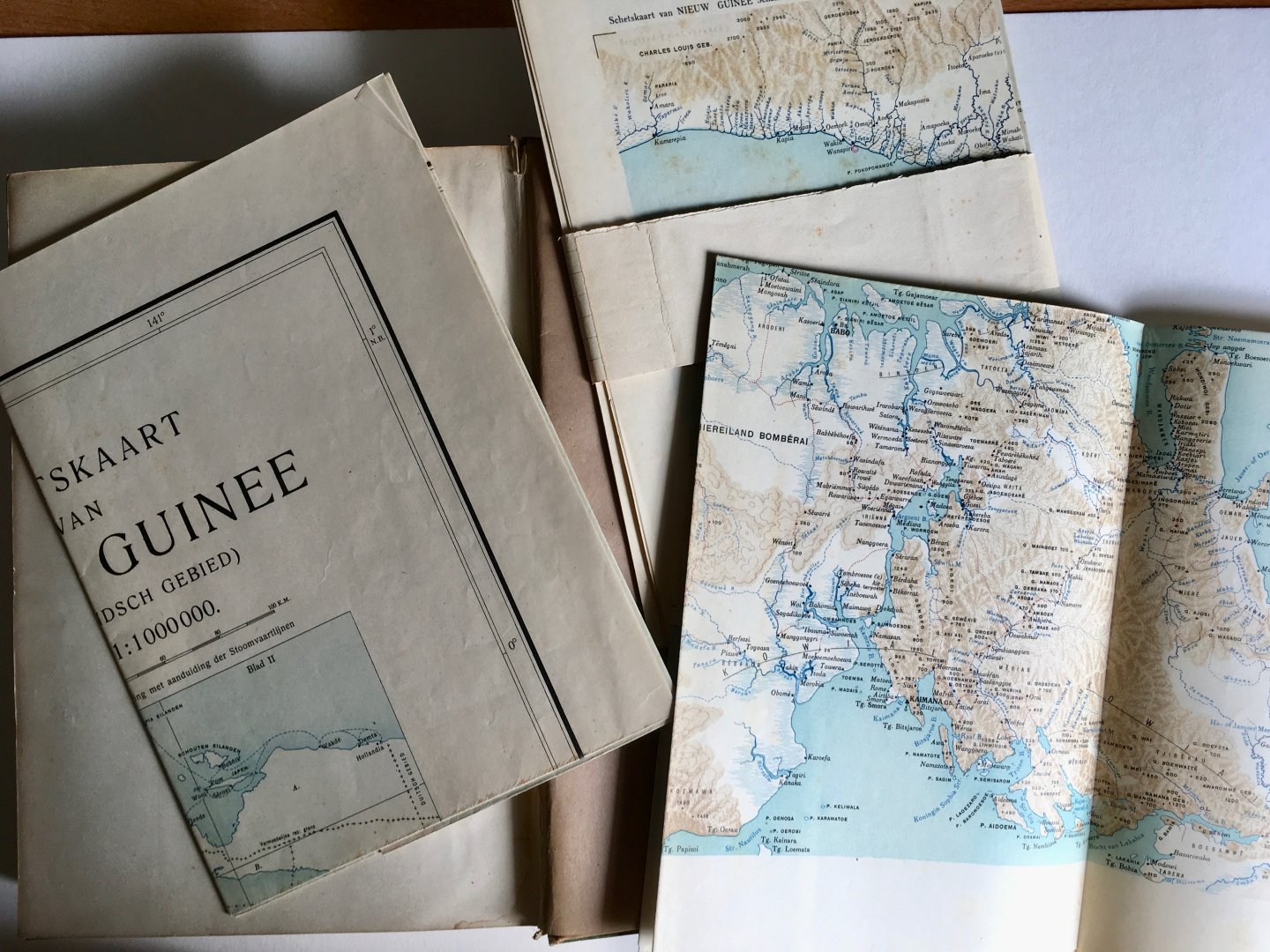  - Verslag van de militaire exploratie van Nederlandsch-Nieuw-Guinee 1907-1915. Met 9 kaarten, 10 schetsen en 166 foto's.
