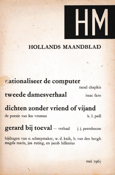 K.L. Poll (redactie) - Hollands Maandblad 214, mei 1965, 8e jaargang