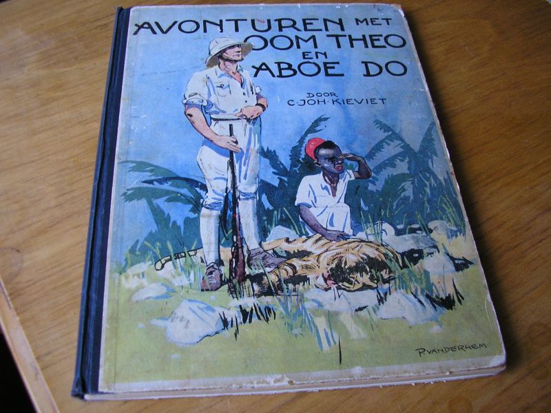 Kieviet, C,Joh. - (Avonturen) Jachtavonturen met Oom Theo en Aboe do (met de dierenplaatjes compleet achterin)