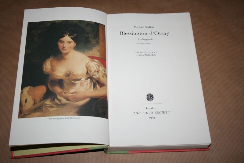 M. Sadleir - Blessington-d'Orsay - A Masquerade