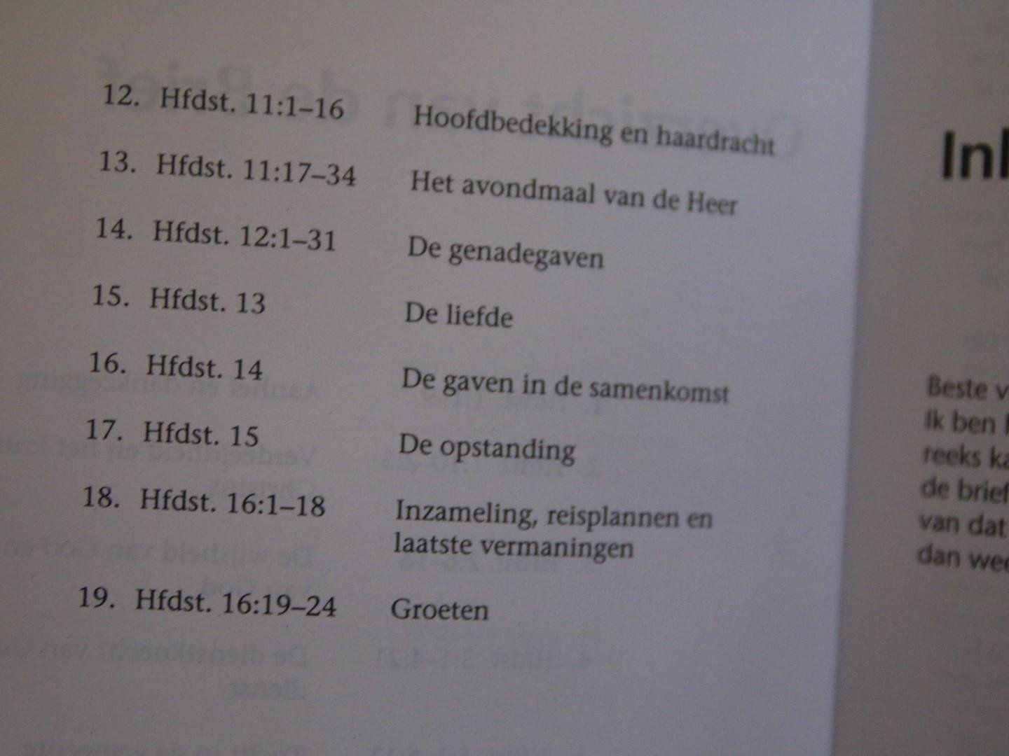 Koning, M.G. de - De eerste brief aan de Korinthiers. Een verklaring van Paulus' brief, speciaal voor jou nr.2