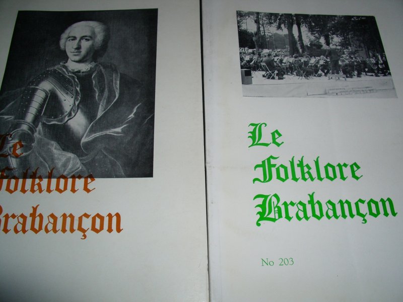 diverse auteurs - Le Folklore Brabancon 203 en 204
