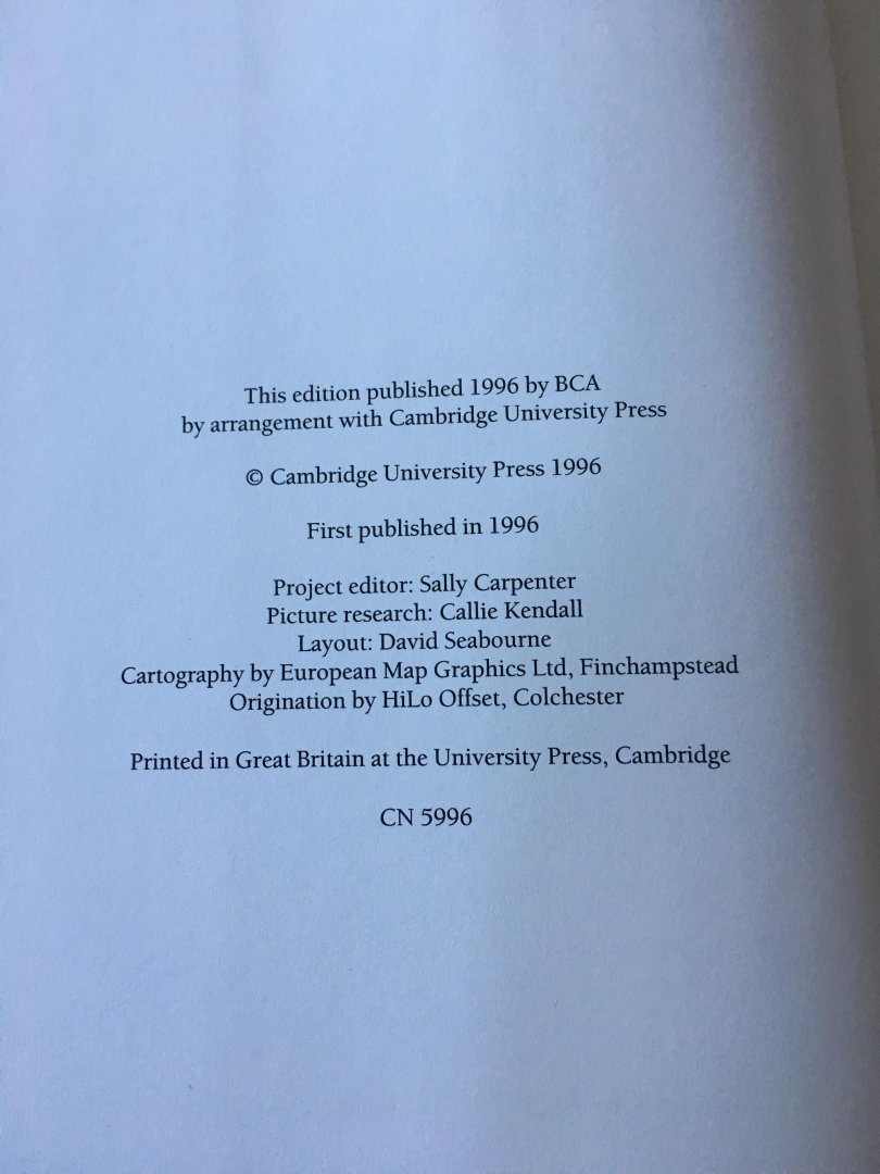 Edited by; P.J. Marshall - Cambridge Illustrated History British Empire