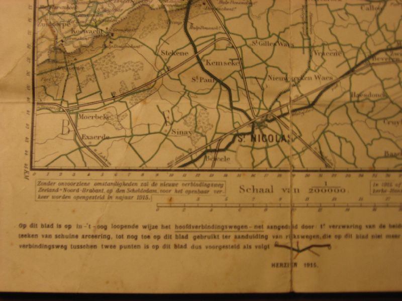  - Kaart Bergen op Zoom & Hulst,