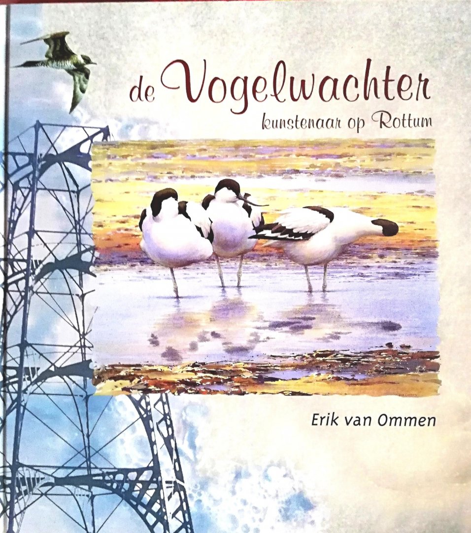 Ommen , Erik van . [ ISBN 9789080557024 ] 4718 - De Vogelwachter . ( Kunstenaar op Rottum . )  In de Vogelwachter schetst Erik van Ommen op unieke wijze hoe hij zijn verblijf als beeldend kunstenaar en vogelaar op het onbewoonde eiland Rottum ervaart. De tienduizenden vogels, naast het landschap -