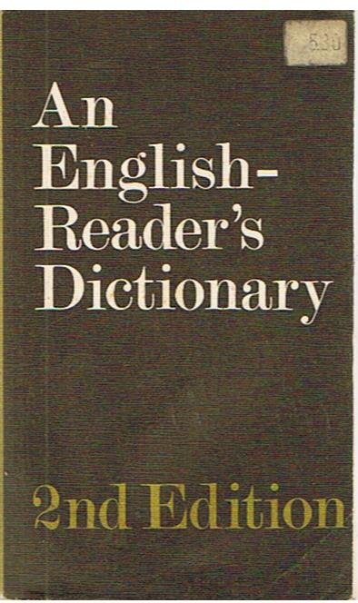 Hornby, AS and Parnwell, EC - An English-reader's dictionary