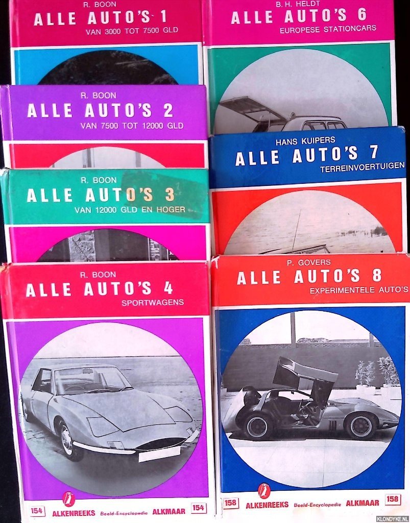 Boon, R. & B.H. Heldt & Hans Kuipers & P. Govers - Alle auto's (7 delen)