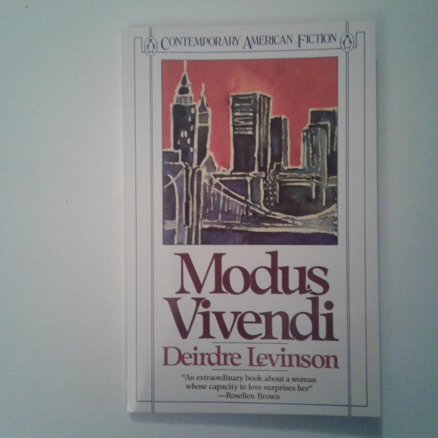 Levinson, Deirdre - Modus Vivendi