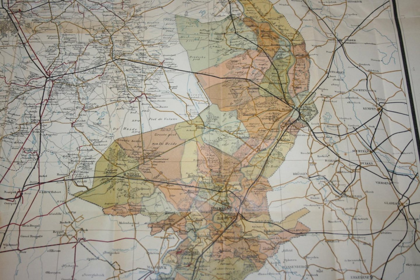 W.J. Geerling - Gemeentekaart van Limburg