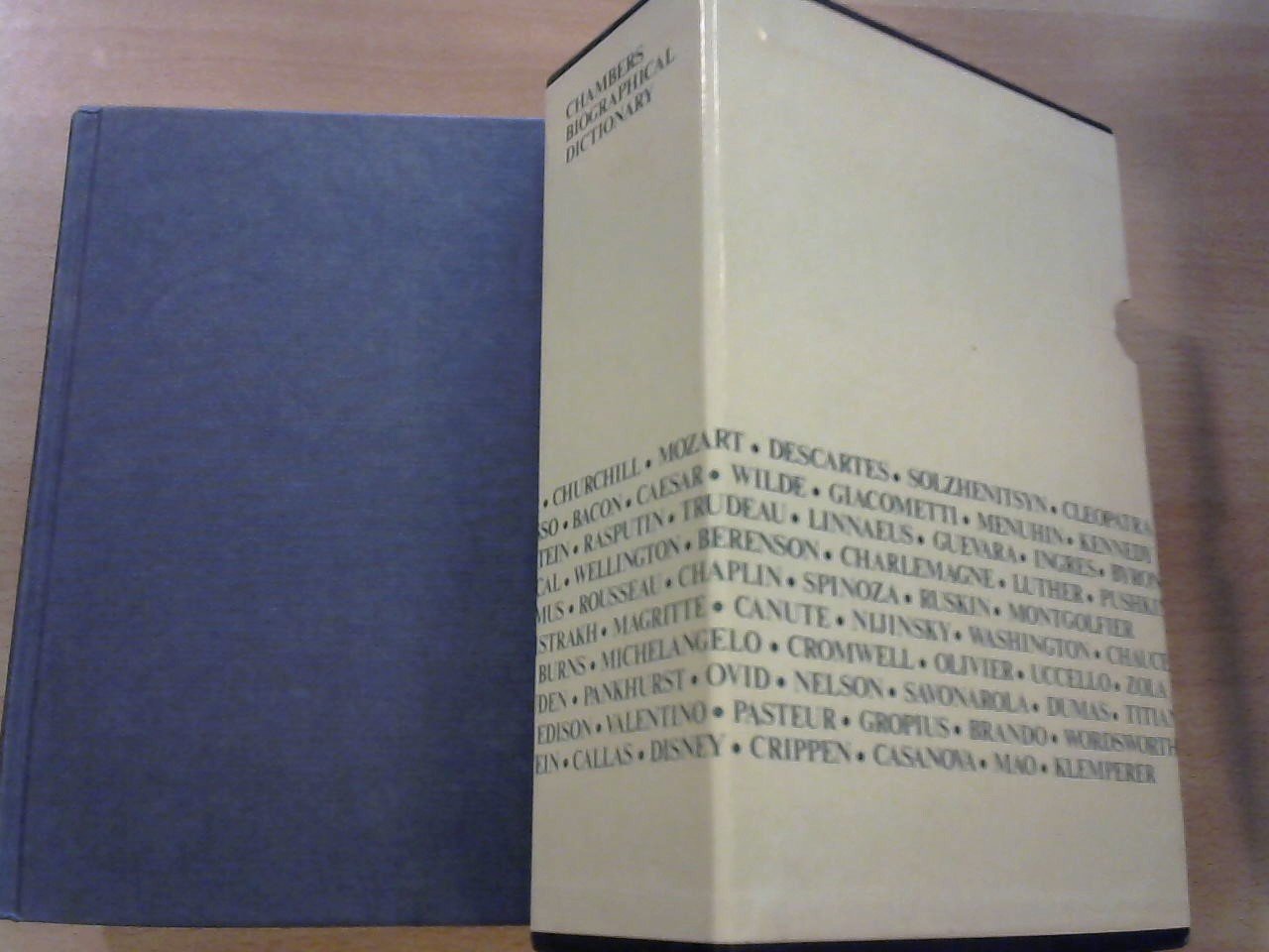 Editors J.O. Thorne MA / T.C. Collocott MA - Chambers Biographical Dictionary. Revised Edition