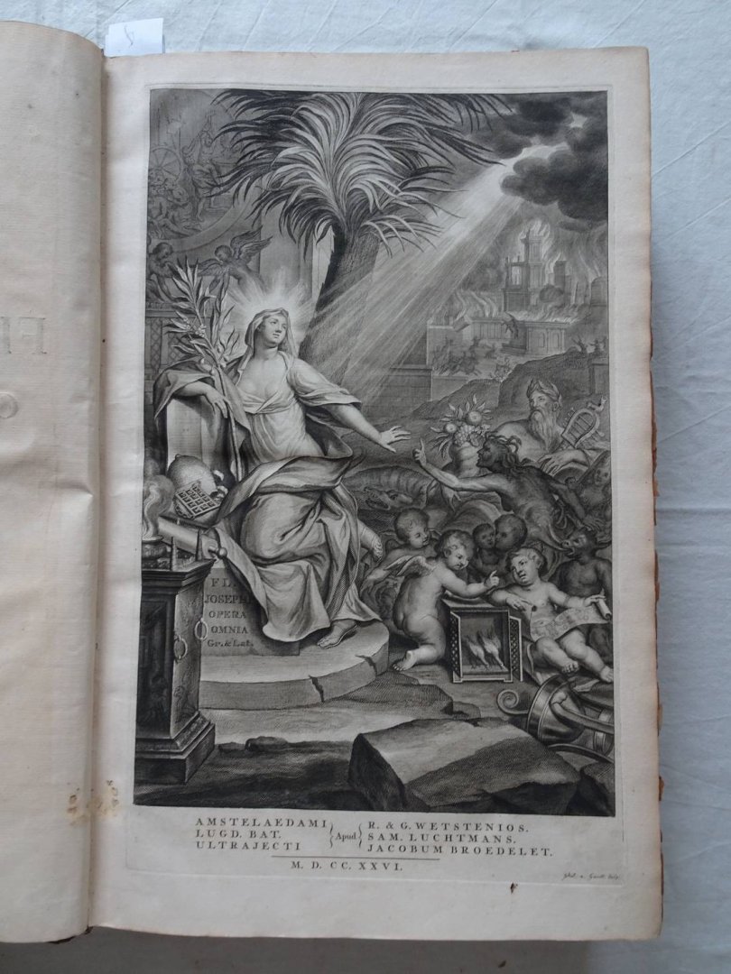 Flavius Josephus / Siegbert Havercamp. - Flavii Josephi quae reperiri potuerunt, Opera Omnia Graece et Latine cum notis & nova versioneJoannis Hudsoni........Sigebertus Havercampus. Tomis duobus.