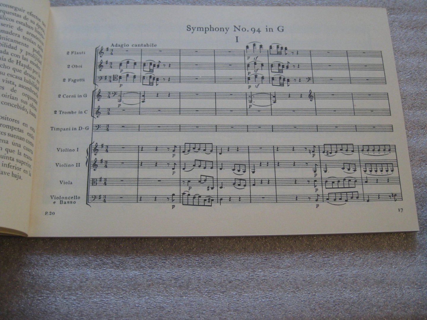 Haydn, Joseph - Symphony No. 94 in G "The Surprise" / Partituur