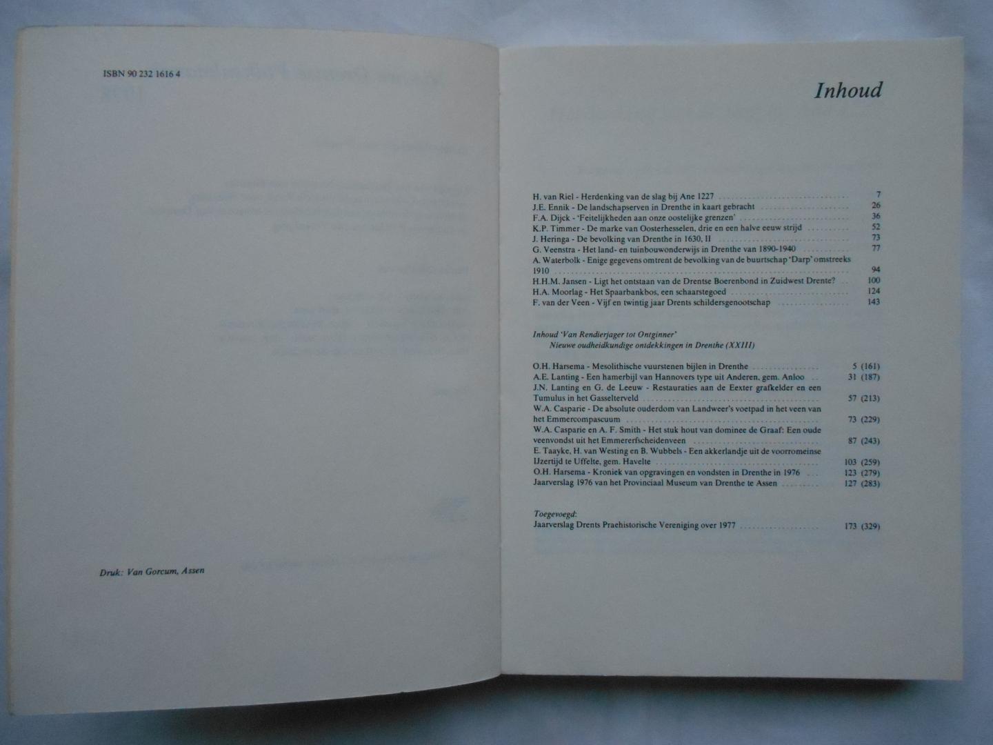 Diverse auteurs - Nieuwe Drentse Volksalmanak - Cultureel jaarboek voor Drenthe - 1978