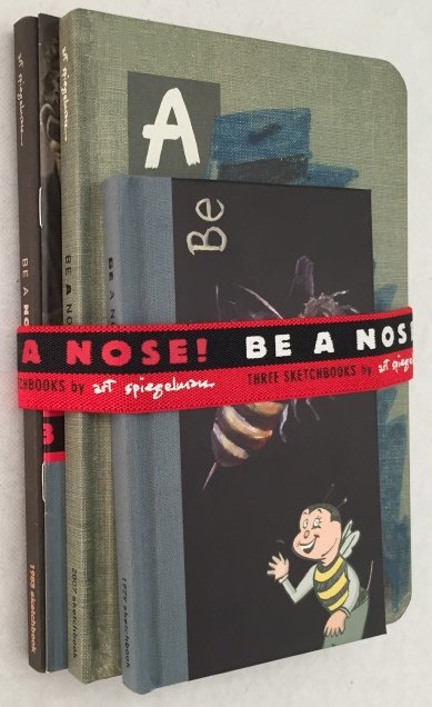 Spiegelman, Art, - Be a nose! Three sketchbooks. [3 reprint-sketchbooks held by elastic band]