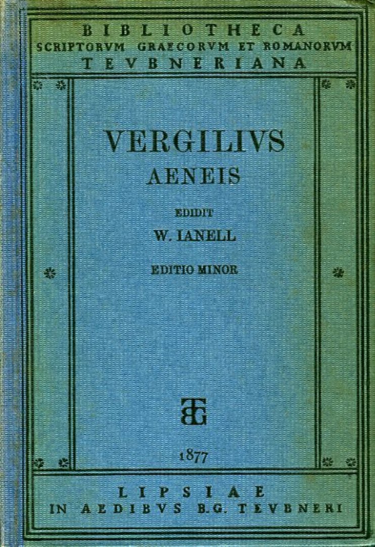 VERGILI MARONIS, P. - Aeneis. Post ribbeckium tertium recognovit Gualtherus Ianell. Editionis minoris curae alterae. Exemplar iteratum