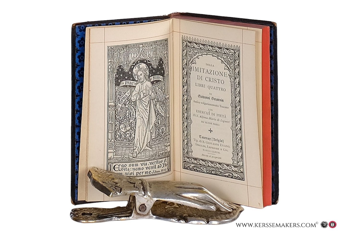 Gersenio, Giovanni. - Della imitazione di Cristo. Libri quattro. Antico volgarizzamento Toscano con esercizi di pietà.