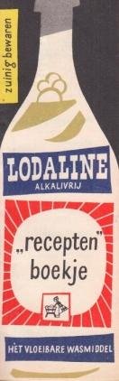 (SCHOONMAKEN). LODALINE - Lodaline alkalivrij "recepten"boekje. Hèt vloeibare wasmiddel.