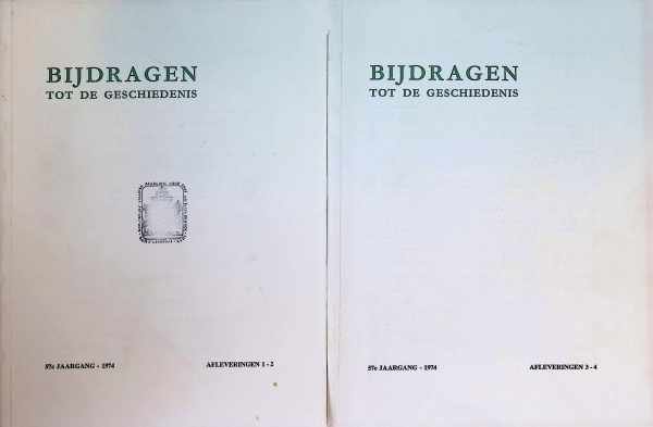  - Bijdragen tot de geschiedenis bijzonderlijk van het aloude  hertogdom Brabant 57e jaargang 1974 compleet