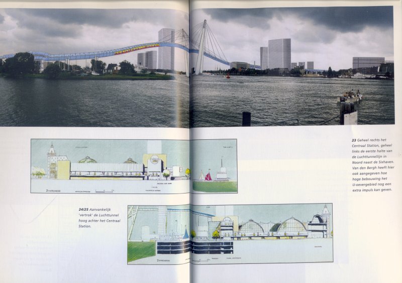 Alkemade, Fons/ Bergh, Thomas van den (redactie) - Een luchttunnel voor Amsterdam. Brug naar de toekomst