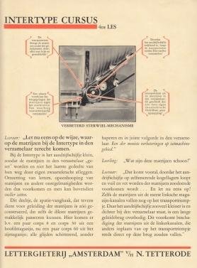 LETTERGIETERIJ "AMSTERDAM" - Intertype Cursus.