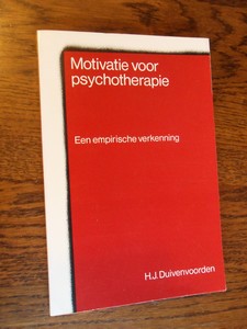 Duivenvoorden, H.J. - Motivatie voor psychotherapie.  Een empirische verkenning