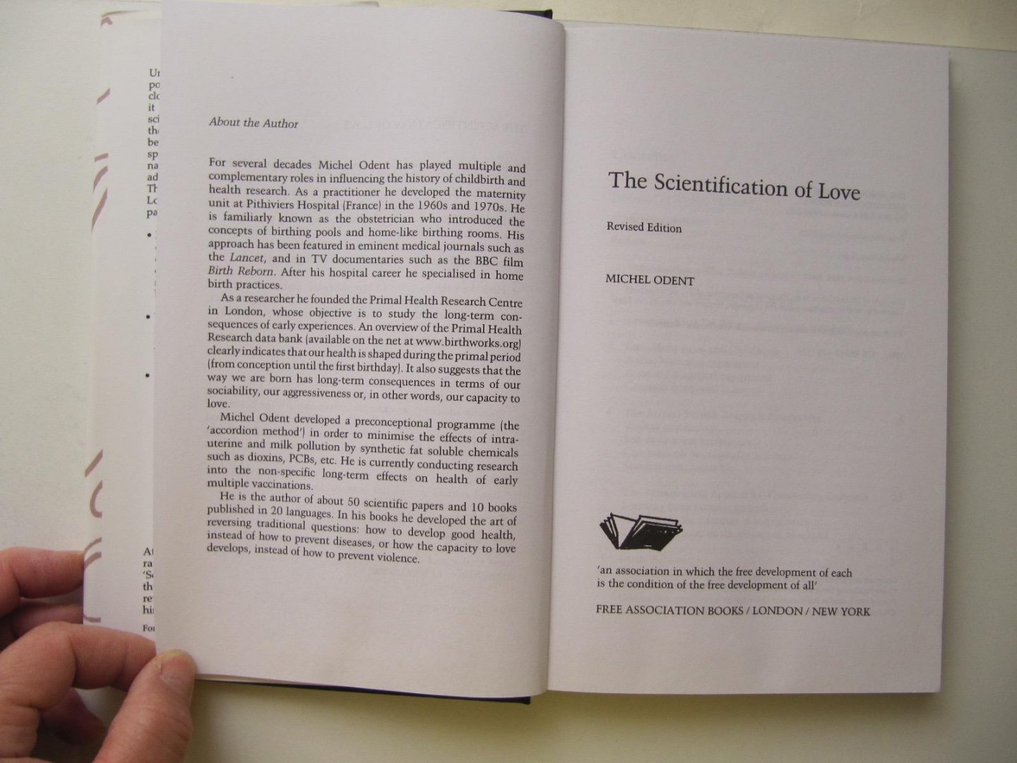 Michel Odent - The Scientification of Love