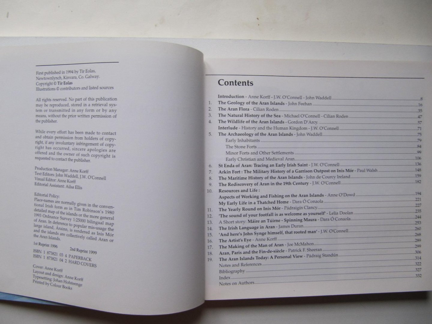 Waddell - O'Conell - Korff - The Book of ARAN, the Aran-Islands