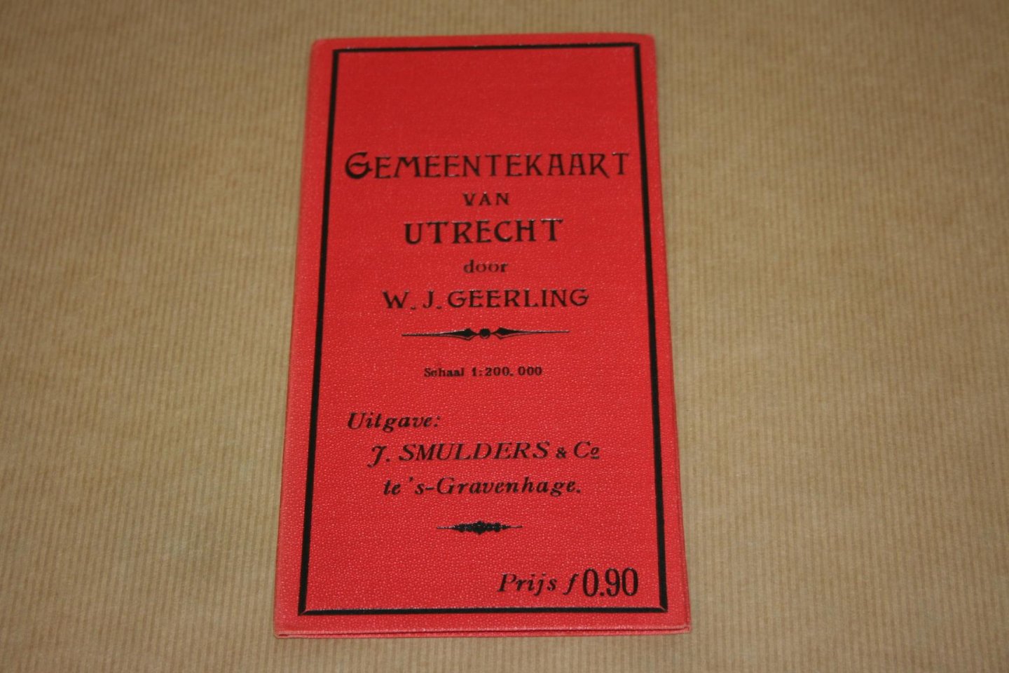 W.J. Geerling - Gemeentekaart van Utrecht