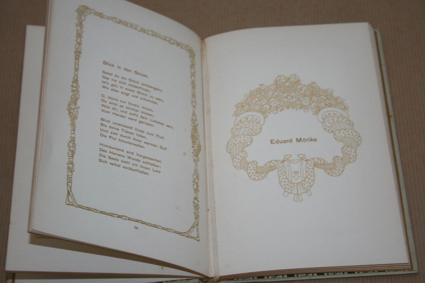 Gustav Falke - Das Büchlein Immergrün  -- Eine Auswahl Deutscher Lyryk für junge Mädchen