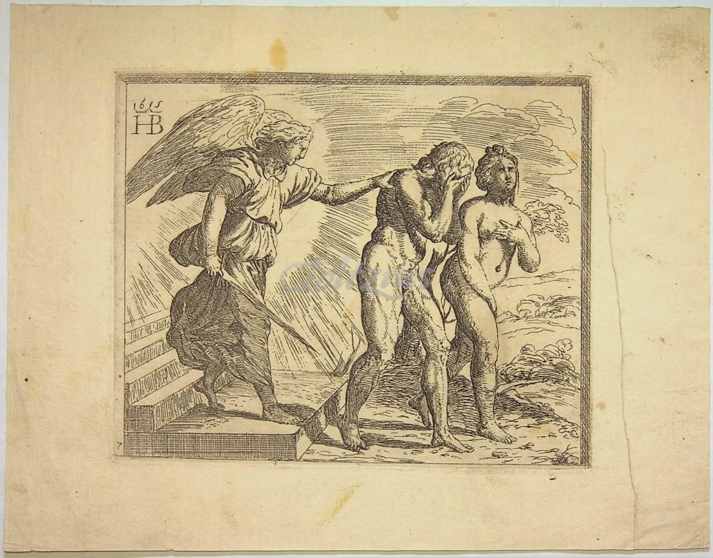 BORGIANNI, ORAZIO, - Adam and Eve chased out of paradise