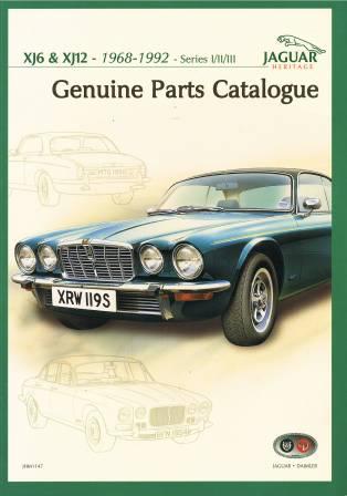  - Jaguar. Genuine Parts Catalogue 1968-1992.