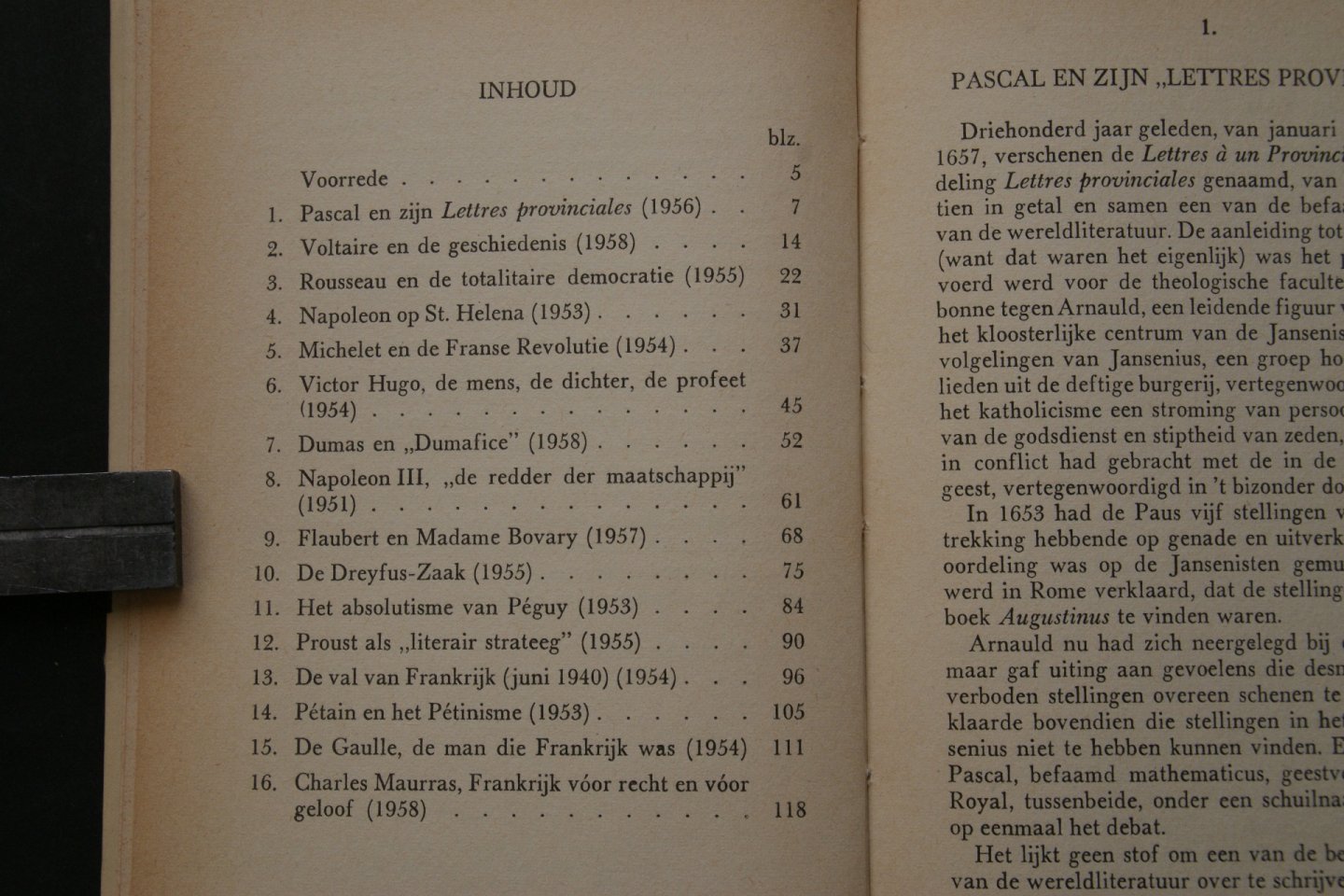 Dr. P. Geyl - FRANSE FIGUREN: Pascal, Voltaire, Rousseau, Napolen, e.a.