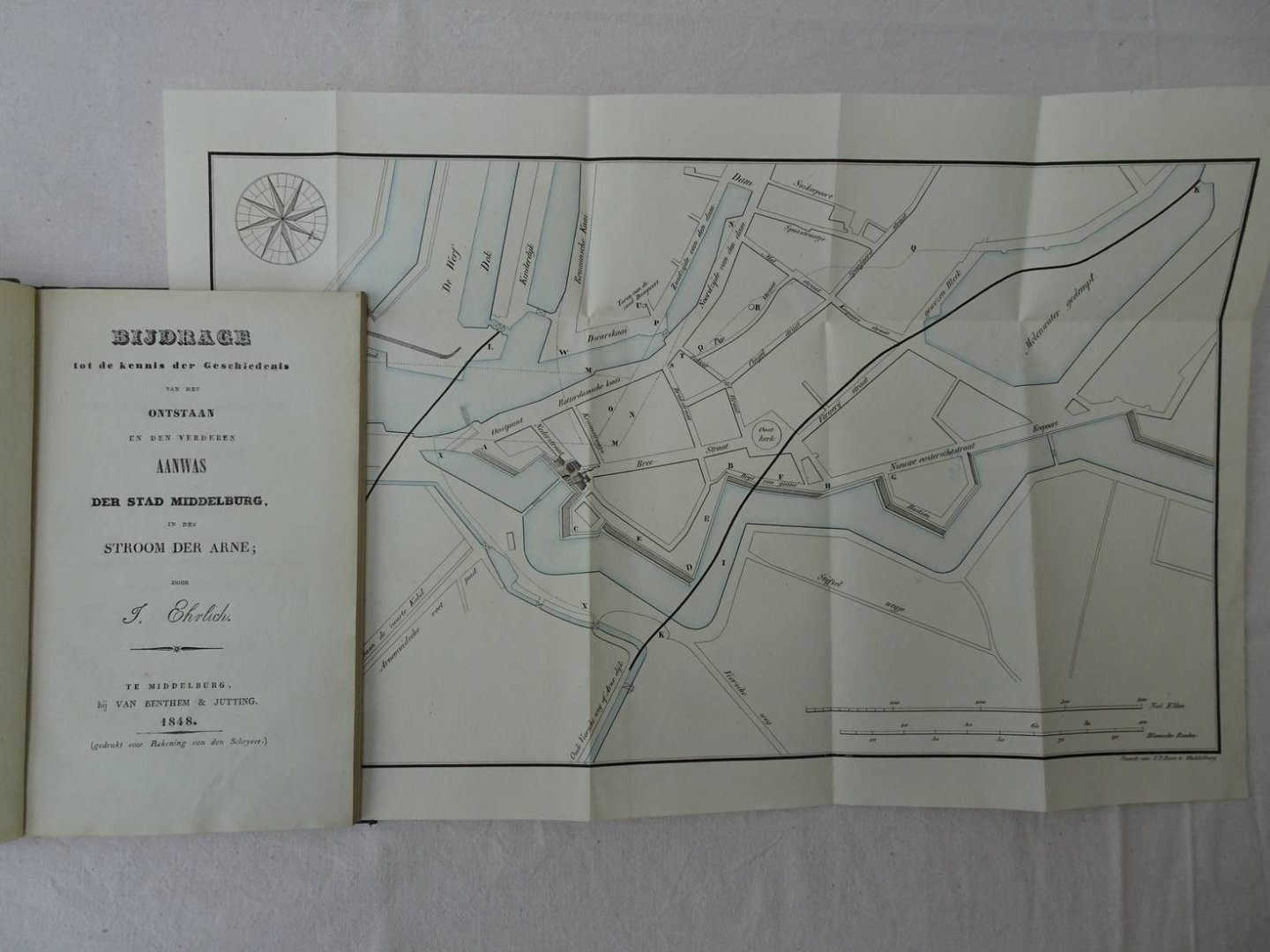 Ehrlich, J.. - Bijdrage tot de kennis der Geschiedenis van het Ontstaan en den verderen Aanwas der stad Middelburg, in den Stroom der Arne.