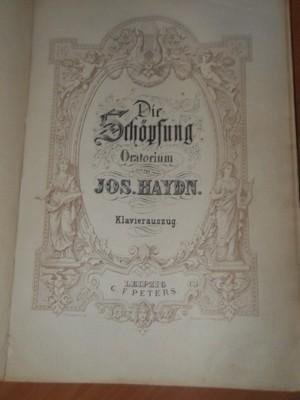 Haydn, Joseph - Die Schöpfung Oratorium.Klavierauszug