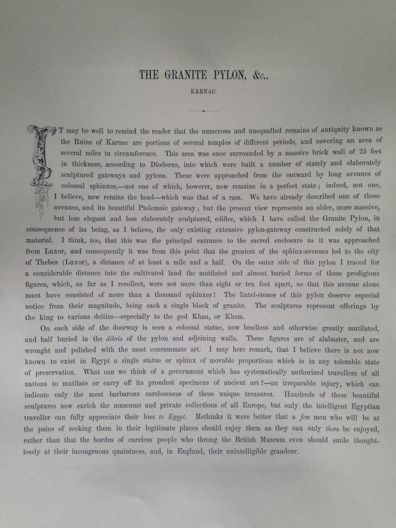 Frith, Francis - The Granite Pylon, Thebes, Series Egypt and Palestine