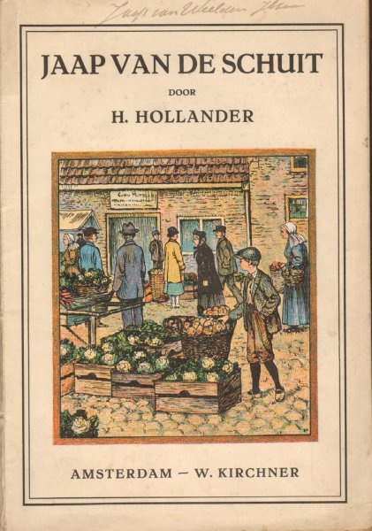 Hollander, H. - Jaap van de Schuit , geillustreerd door Henk Poeder, 52 pag. kleine softcover, goede staat (stukje rug gerepareerd met tape, naam op voorkant)