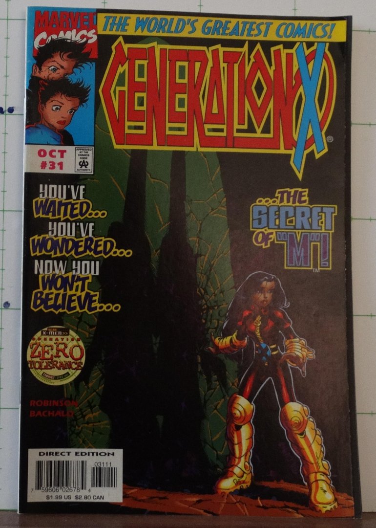 Robinson - Bachalo - Generation X - oct 31 - the secret of M !