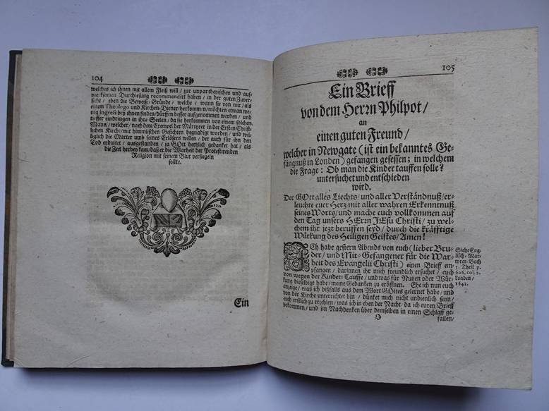  - Schrifftmässiges Bedenken von der Kinder Tauffe in welchen fünff folgende Fragen erörtert werden: I. Ob die kleinen Kinder untüchtig seyn zur Heiligen Tauffe? II. Ob der Herr Christus die kleinen Kinder von der Heil. Tauffe ausgeschlossen habe...