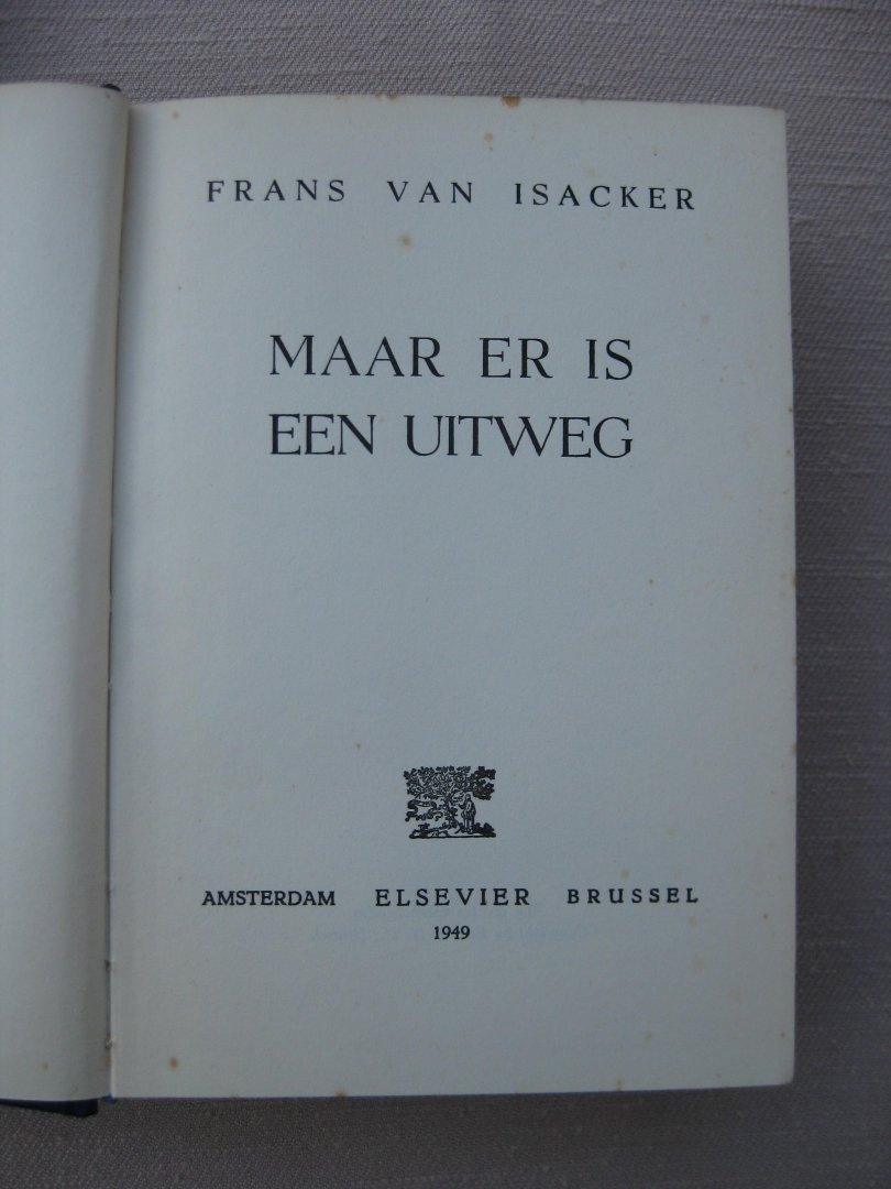 Isacker, Frans Van - Maar er is een uitweg.