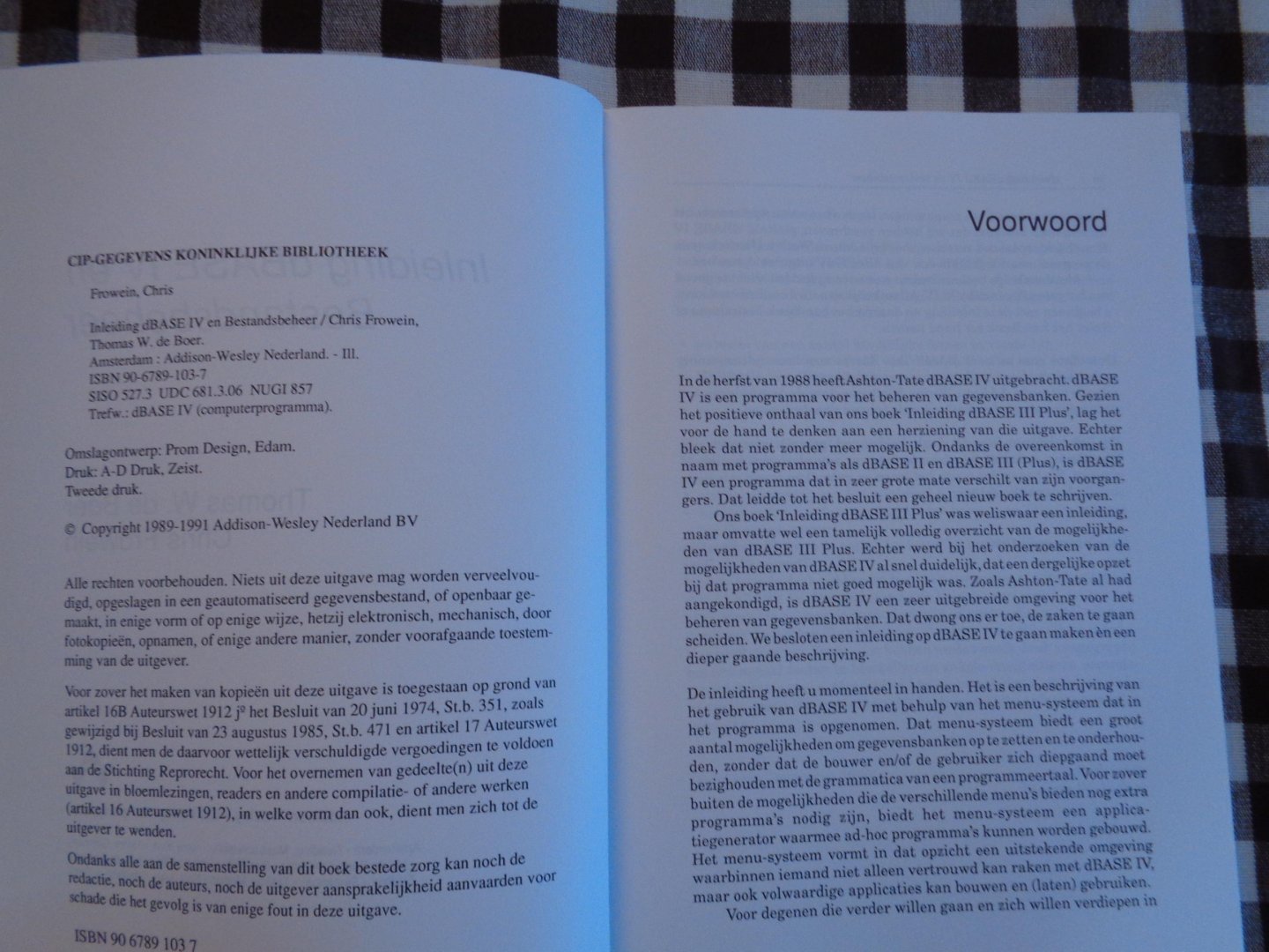 Frowein - Inleiding dbase iv en bestandsbeheer / druk 1
