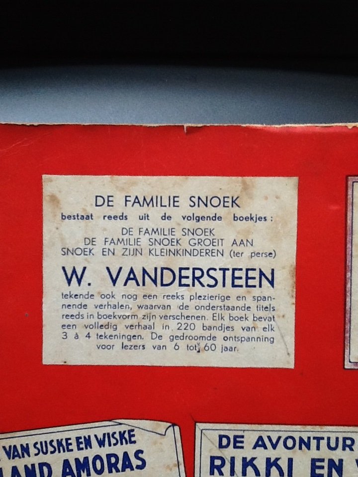 Vandersteen W. - De familie Snoek groeit aan